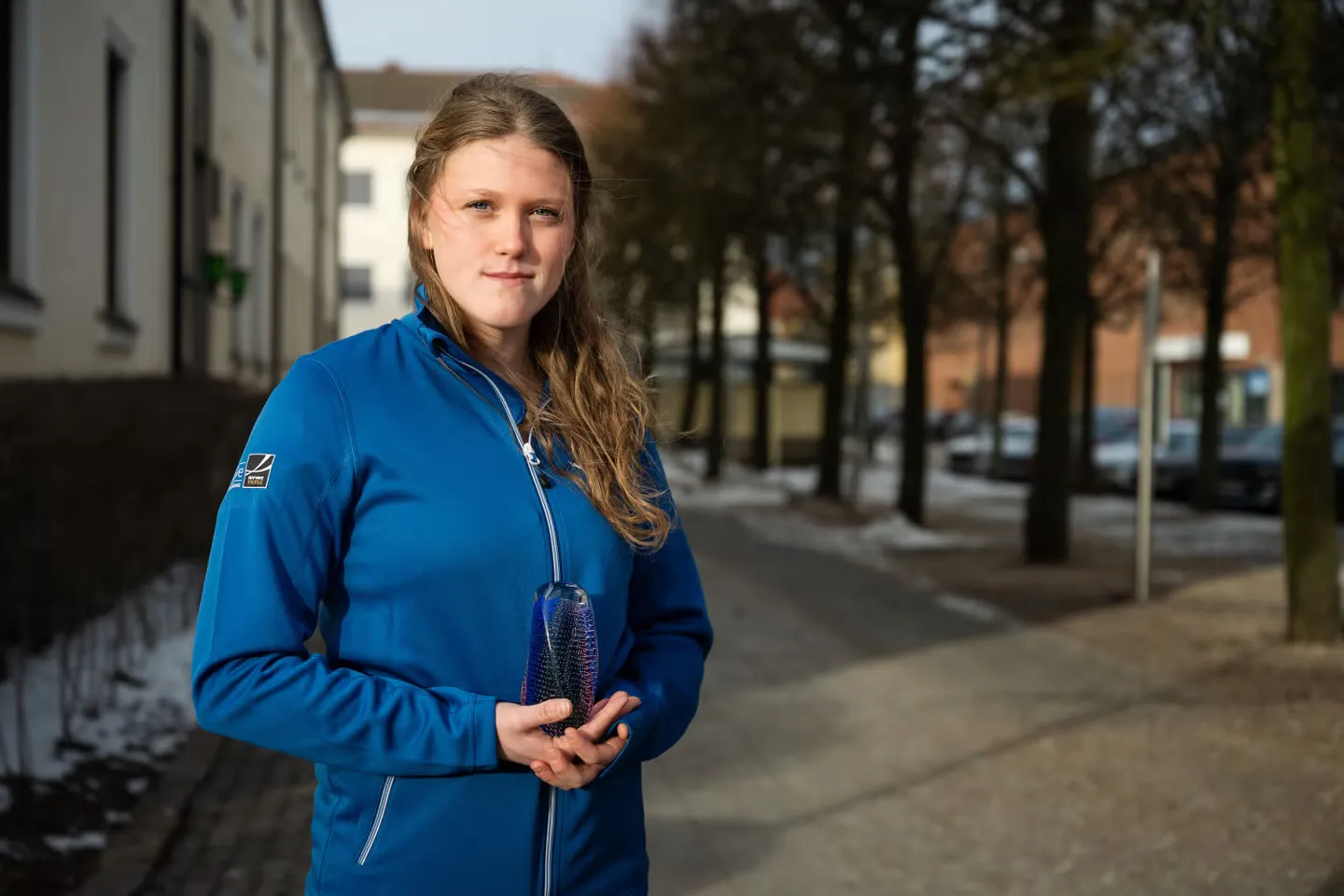 Ebba Tannerfalk är 17 år, från Rottne och har spelat volleyboll i både Ljungby och Växjö volleybollklubb. Nu spelar hon i Elitserielaget Falköping. Bild: David Johansson