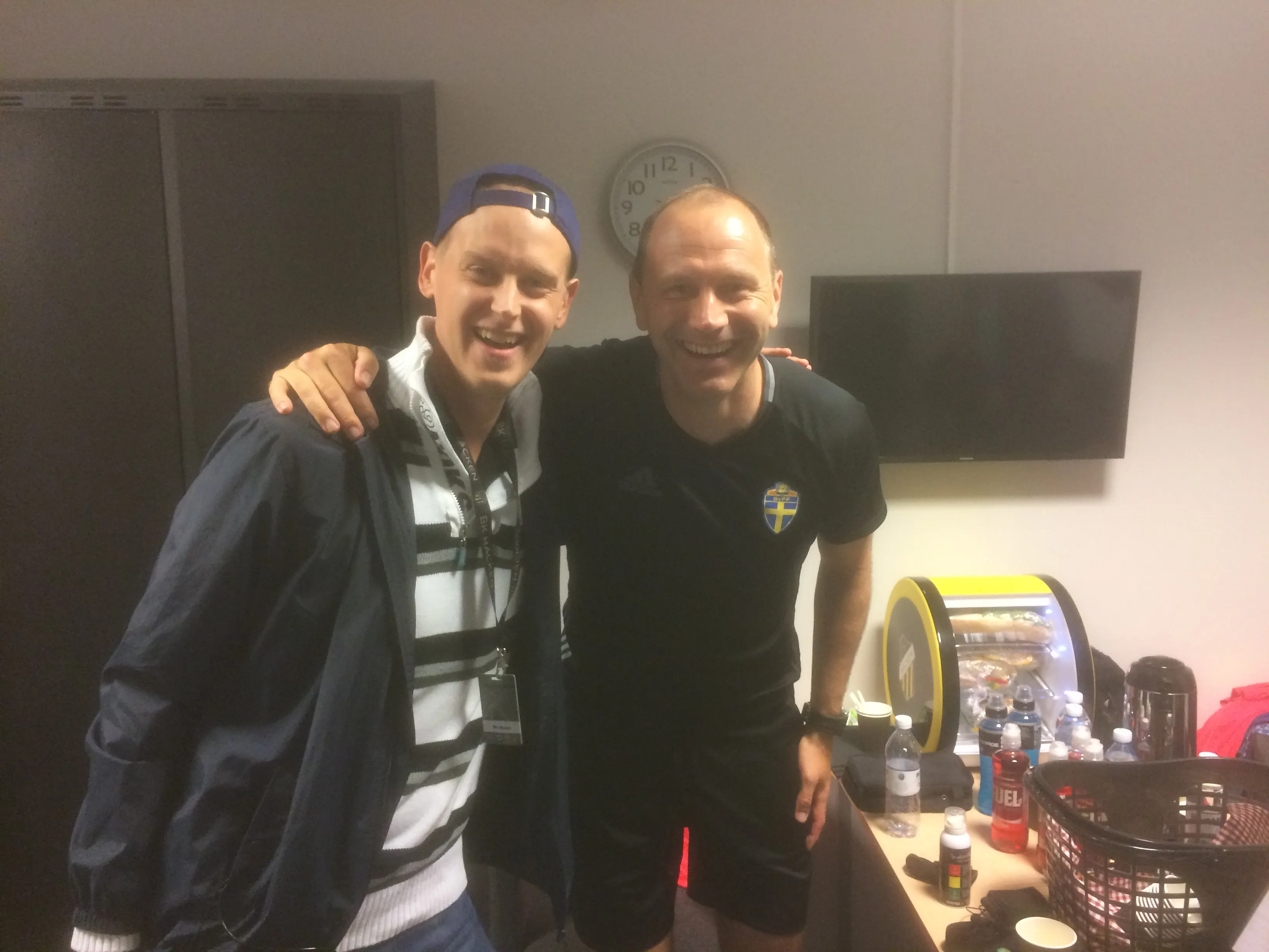 Andreas med Jonas Eriksson