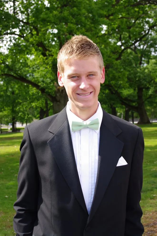 Andreas på studenten