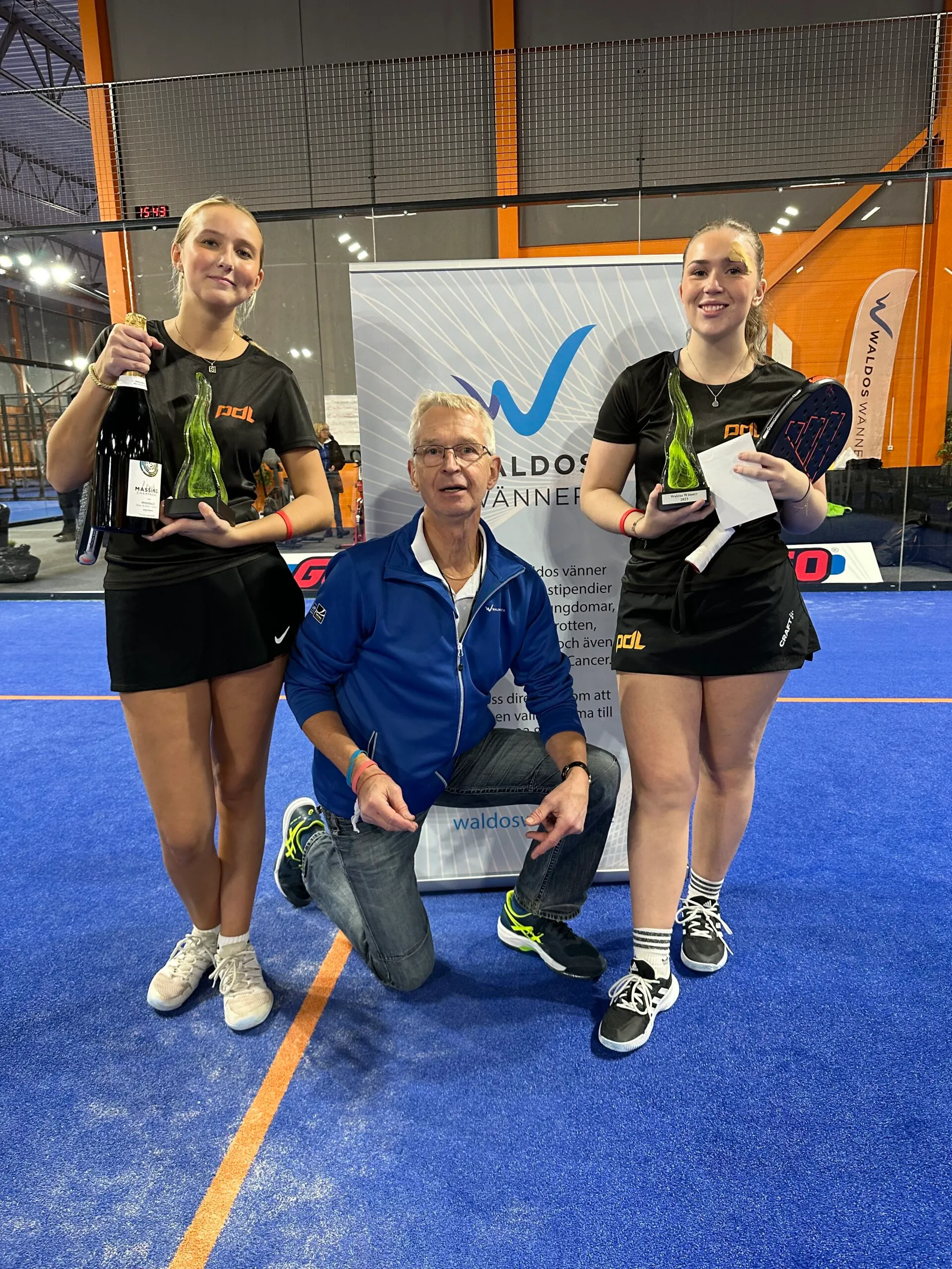 Vinnarna i Waldos Wänners padeltävling